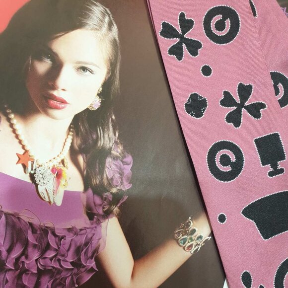 Skinny Scarf Fashion Women Wrap Lucky Clover Hand Bag Accessory Trendy Hair Tie - Picture 3 of 4